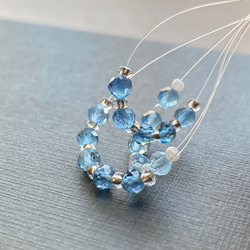 高品質モリオン（黒水晶）20粒 ラウンドカット2mm 穴あり 天然石 Baby
