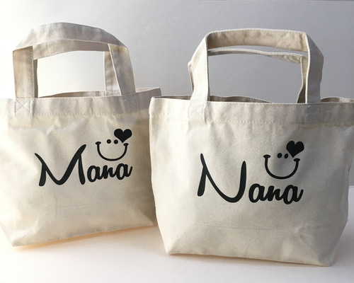 お名前入り トートバッグ ナチュラル 卒業 誕生日 プレゼント お散歩