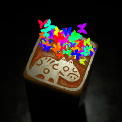 牛 ウシ 赤ベコ あかべこ のはんこ１・２　石のはんこ　篆刻　干支　丑　他の動物 5枚目の画像