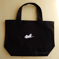 赤いボールと犬　刺繍ワッペン　犬ワッペン　柴犬　雑種 17枚目の画像