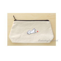 赤いボールと犬　刺繍ワッペン　犬ワッペン　柴犬　雑種 14枚目の画像