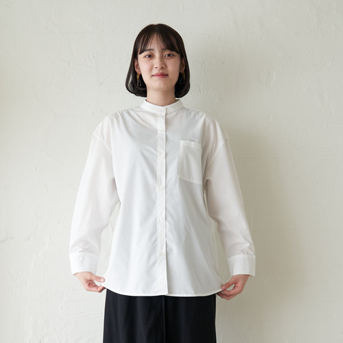 あおむらたん様Curensology バンドカラーシャツ秋冬オシャレトレンド あおむらたん様Curensology バンドカラーシャツ秋冬オシャレ