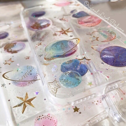 名入れ⭐️暗闇で文字が光る！✨キラキラ 宇宙惑星☆星座 イニシャル