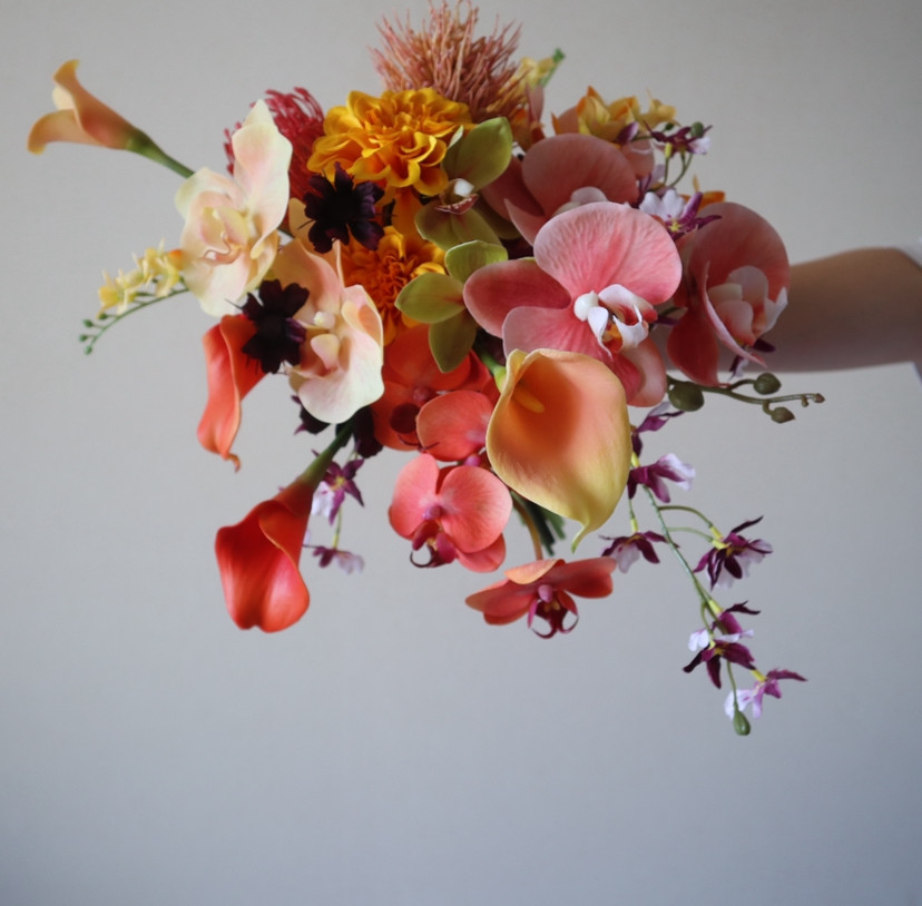 2288 フラワー・ガーデニング アートフラワーブーケ 立体 絵画
