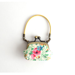 Tiny frame handbag - Liberty Floral Fabric / Green [403] 第1張的照片