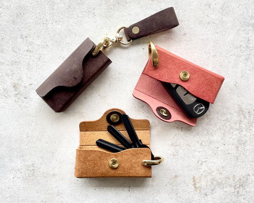 ギフト包装・名入れ可能】スマートキーケース_Pueblo Kaku キーケース