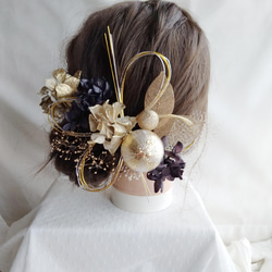 ドライフラワー 髪飾り 結婚式 花 ☆♪8 プリザーブドフラワー ドライフラワー 髪飾り 結婚式 成人式