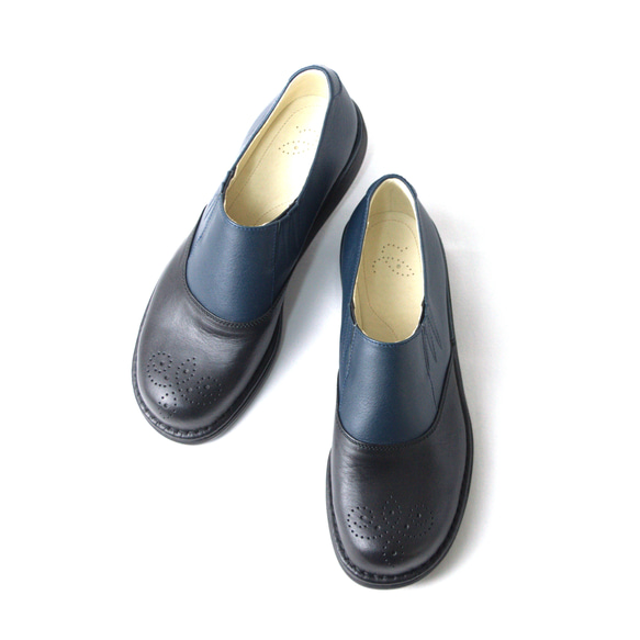 《P》オーダーメイドの革靴 毎日履きたい心地良さ 自分好みに選べる楽しさ  サイドゴアスリッポンP-6 2枚目の画像