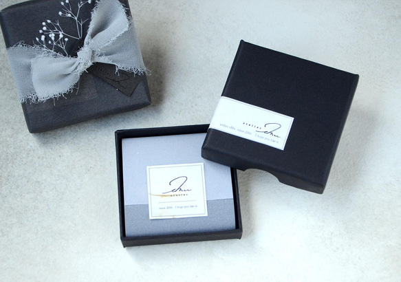 Shizuku Wreath / earrings - Pearl 12枚目の画像