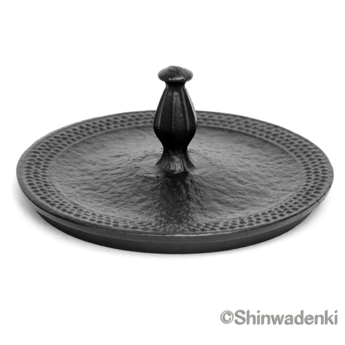 南部鉄器 鉄瓶 平形アラレ 1.6ℓ ひねりづる 茶仕上げ MTH-7 南部鉄器 鉄瓶 平形アラレ ひねりつる（黒）1.6L 黒焼付仕上 日本製