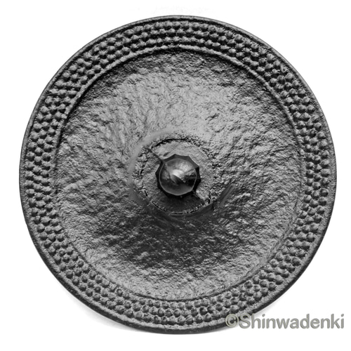 南部鉄器 鉄瓶 平形アラレ ひねりつる（黒）1.6L 黒焼付仕上 日本製