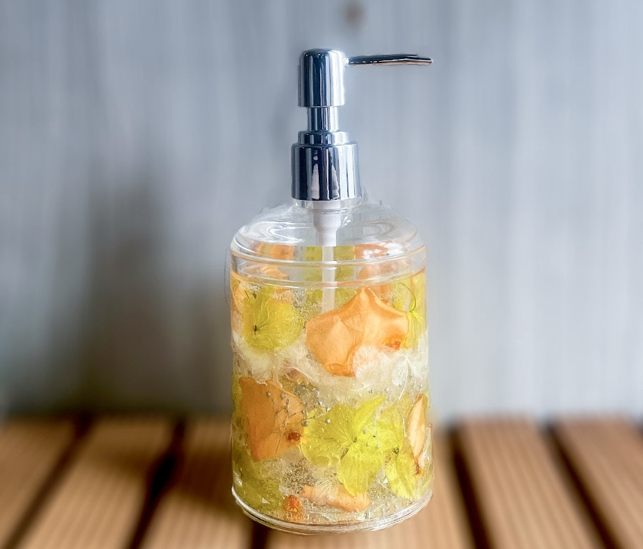 【オレンジティー】ハーバリウムディスペンサー