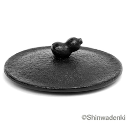 及富 南部鐵器 鐵瓶 鐵壺兩用茶壺 葫蘆0.5L 黑色 日本製 第6張的照片