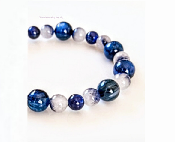 SALE✿美麗カイヤナイト*希少石デュモルチェライトインクォーツ藍色