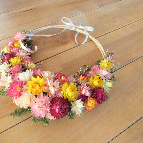 再販 9月の花リース（送料無料） リース Cotton Cloth 通販