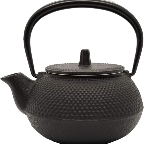 アラレ3号 南部鉄器 鉄瓶兼用急須 3型新アラレ0.32L 茶漉し付 黒焼付仕上 日本製