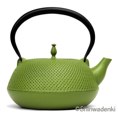 お取り寄せ】南部鉄器 鉄瓶 眞 -SHIN- 抹茶色 小 1.6L 日本製 直火・IH