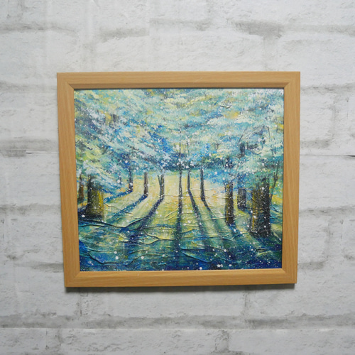 モネ 模写 油絵 額縁付き 71.2X37.9X2.5cm 絵画 rinrin 通販