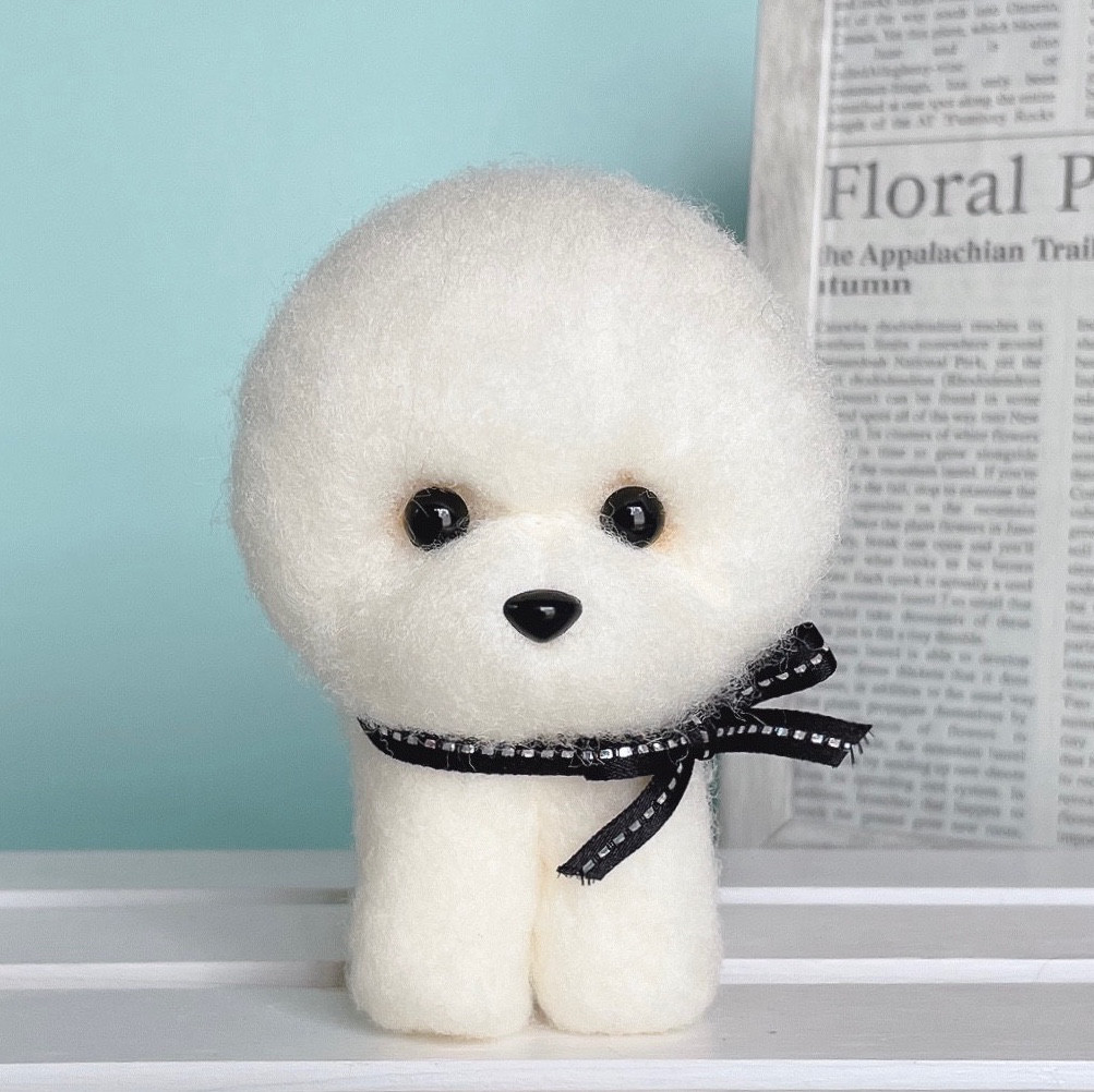 ビションフリーゼの羊毛フェルト 犬 羊毛フェルト chai♡hima 通販