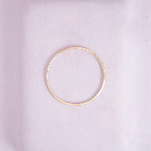 毎日のゴールドリング/k10/0.8mm丸線/サイズ指定可 指輪・リング 指月