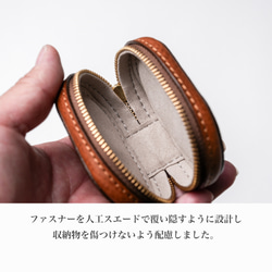 名入れ可◆上質なミニケース◆レッド◆ (イニシャル刻印・ラッピング無料) ◆ギフト◆アクセサリケース◆イヤフォンケース 7枚目の画像