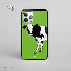 「COW」ICカード収納付きiPhoneケース 3枚目の画像