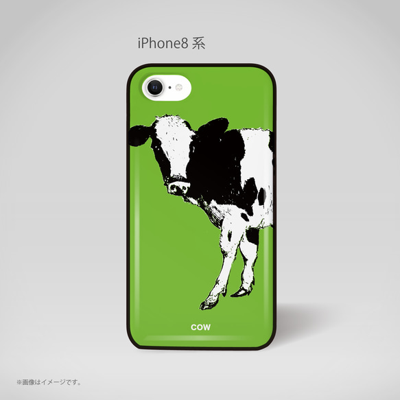 「COW」ICカード収納付きiPhoneケース 5枚目の画像