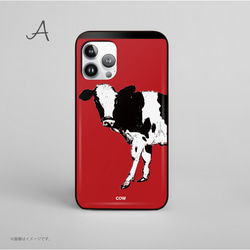 「COW」ICカード収納付きiPhoneケース 2枚目の画像
