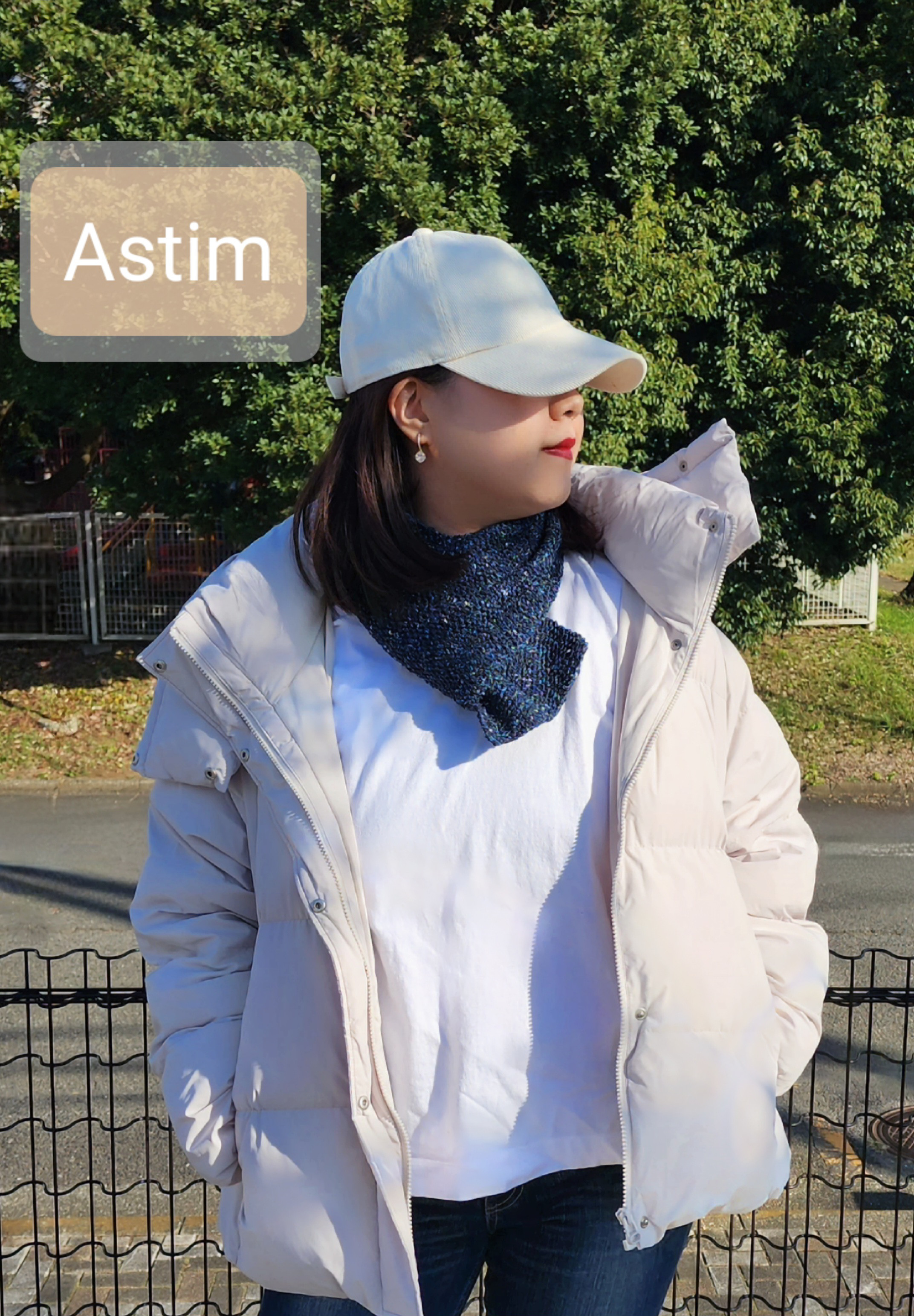 Y82F【クリスマスギフト】上質なイタリア製シルク混ネップヤーン/コンパクトマフラー/上品なネイビー系【送料無料】