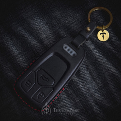 奧迪 AUDI A3 A4 A5 A6 A7 A8 e tron 汽車鑰匙包 鑰匙皮套 鑰匙包 鑰匙圈 禮物 第1張的照片