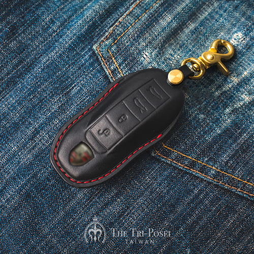 ポルシェポルシェ 911 991 718 カイエン GTS 車のキーカバー革キー