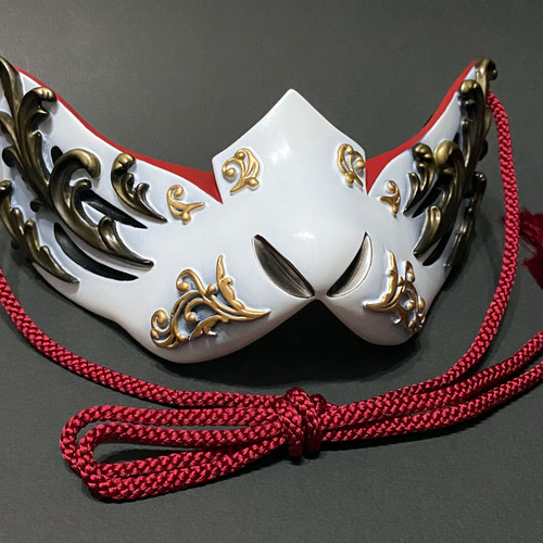 狐面HalfGothic Ver,（White） その他ファッション 朧 通販