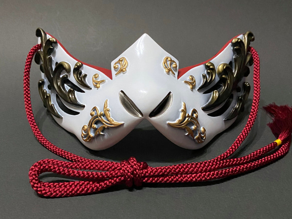 狐面 狐面HalfGothic Ver,（White） その他ファッション 朧 通販