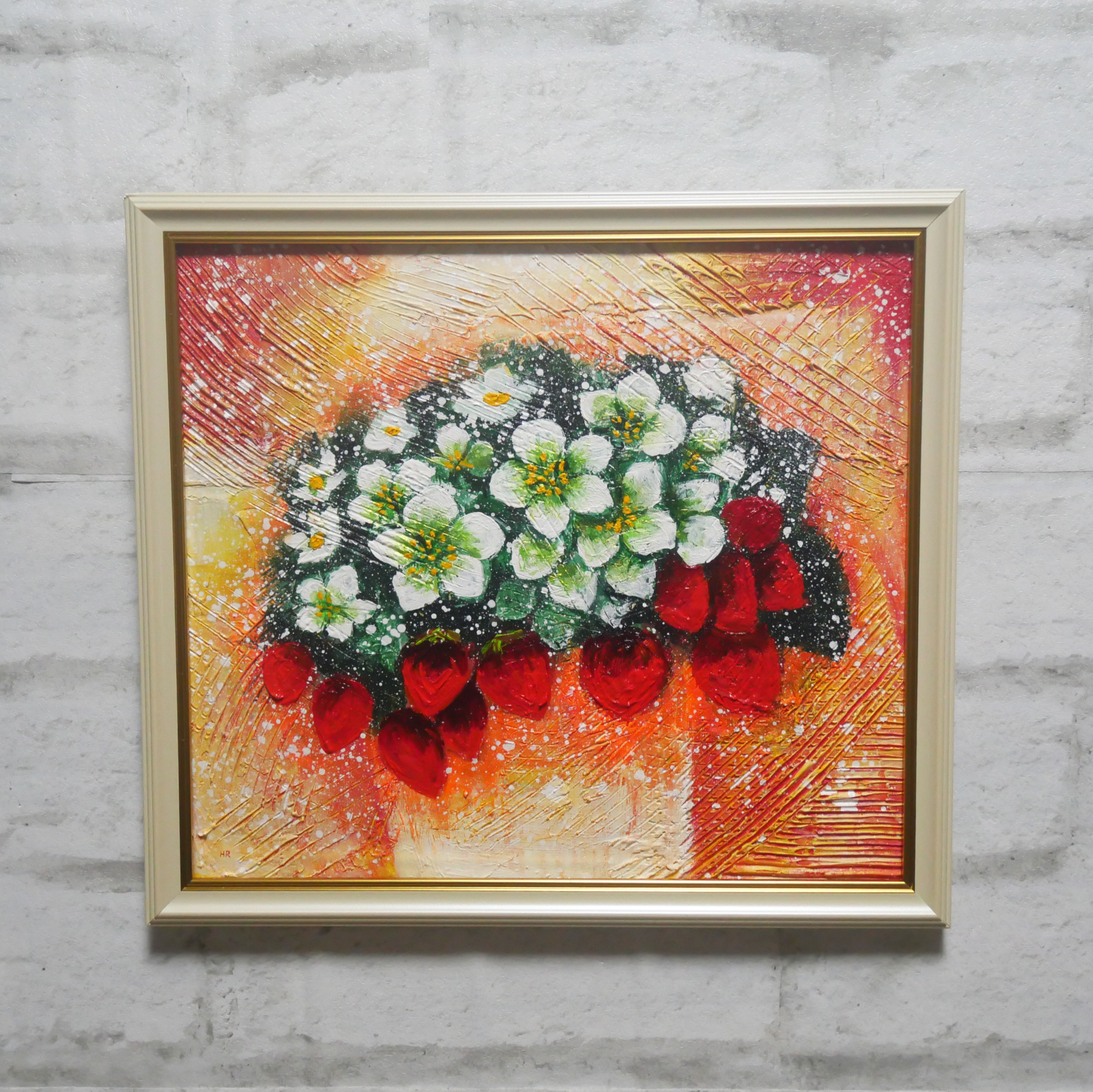 油絵 絵画 【苺のミルフィーユ】 | Pay ID