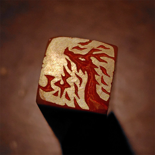 竜 龍 ドラゴンのはんこ1・2 石のはんこ 篆刻 伝説上の生物 干支 辰