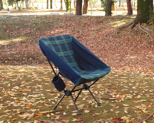 ネイビー バタフライチェア フリース素材 ネイビー バタフライチェア フリース素材 キャンプ用チェアカバー