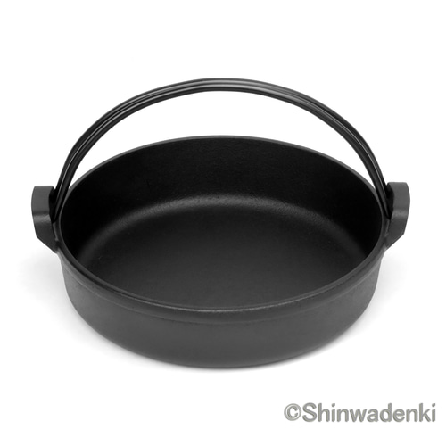 すき焼き鍋　南部鉄製 岩鋳 南部鉄 すきやき鍋 石庭 角型 大 24×24cm 鉄製 すき焼き 鍋