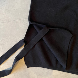 【再販】重ね着に最適な サイドスリット ニットベスト  リニューアル【サイドリボンニットベスト】 9枚目の画像