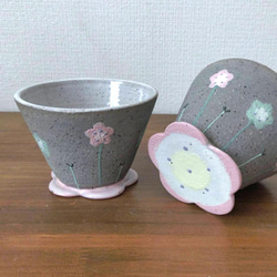 花底 デーザート鉢 (ピンク) 1枚目の画像