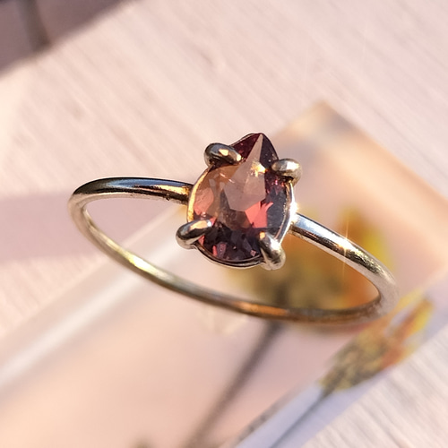 カラーチェンジガーネットのsilver925リング 11号 シルバーリング