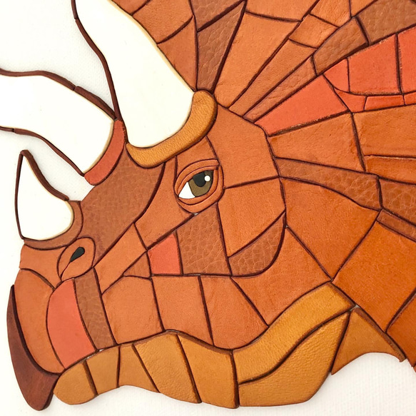■送料無料■ Leather  Picture  - Triceratops - 3枚目の画像