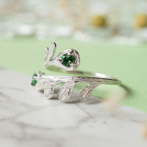 みー★さん　グリーンガーネットリング みー☆さんグリーンガーネットリング