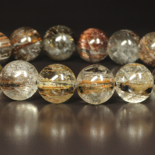 訳ありでもオススメ】9ミリ 一点物 タイチンコッパールチルクォーツ