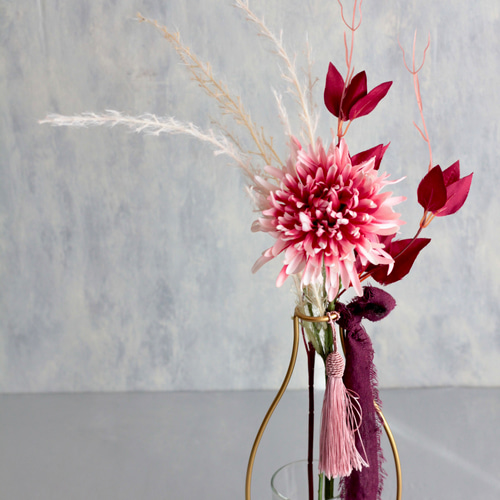 アートフラワー紅葉　100枚×27セットまとめ売り グラデーションマムとパンパスと紅葉利休草】｜アーティフィシャル