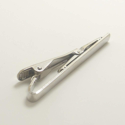 ネクタイピン メンズ シンプル プレーン ビギナーズ クリップ式 送料