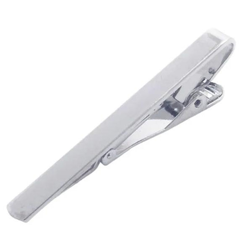 ネクタイピン メンズ シンプル プレーン ビギナーズ クリップ式 送料