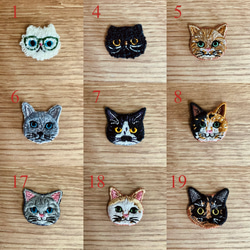 猫さん刺繍の白い泉州ハンカチタオル♬ 12枚目の画像