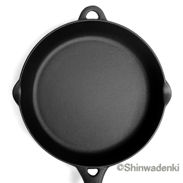 【お取り寄せ】南部鉄器 ダッチオーブン スキレット フライパン24cm（鉄蓋付） 日本製 ガス・IH対応 アウトドア 2枚目の画像