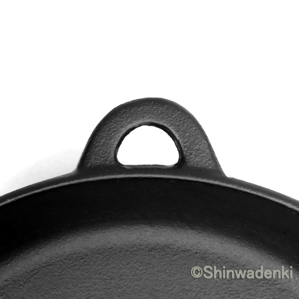 【お取り寄せ】南部鉄器 ダッチオーブン スキレット フライパン24cm（鉄蓋付） 日本製 ガス・IH対応 アウトドア 7枚目の画像