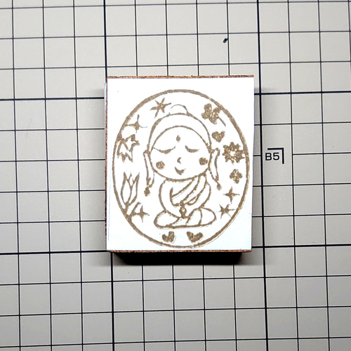 ぽてみる様　消しゴムはんこ 消しゴムはんこ「仏さま」 はんこ・スタンプ smile stamp 通販